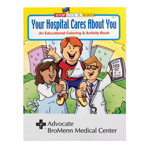 Promotional Your Hospital Cares Coloring Book