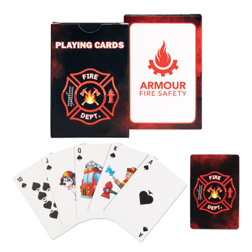 Promotional Fire Safety Playing Cards