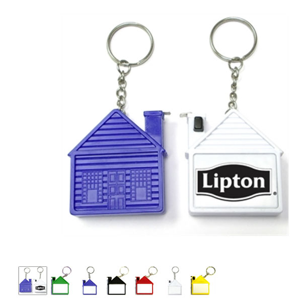 Promotional House Tape Measure Key Chain