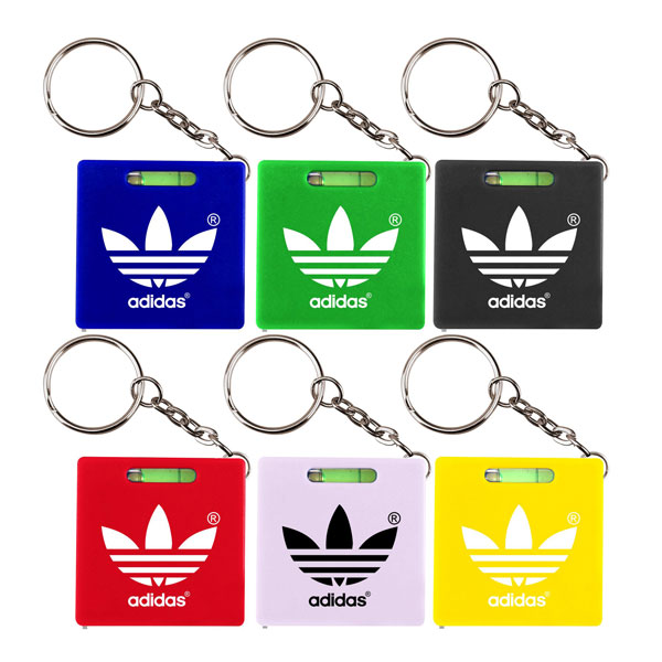 Promotional Square tape measure with level key chain