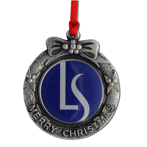 Promotional Merry Christmas Pewter Ornament