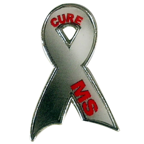 Promotional Cure MS Ribbon Lapel Pin