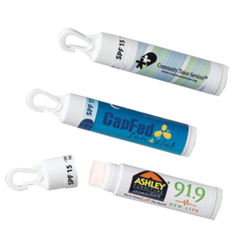 Promotional Lip Balm with Clip SPF15
