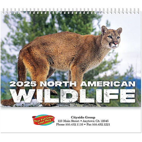 Promotional Wildlife Wall Calendar Spiral