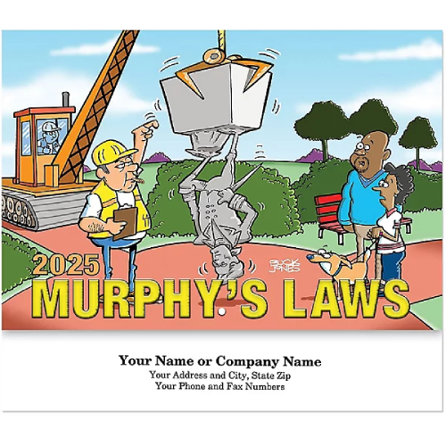 Promotional Murphy's Laws Stapled Wall Calendar