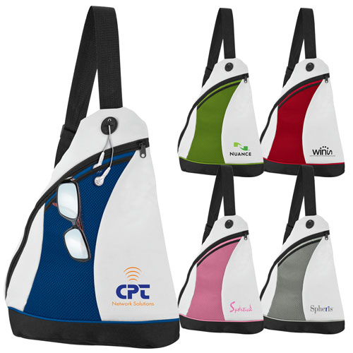 Promotional 2-Tone Color Splash Side Sling Pack