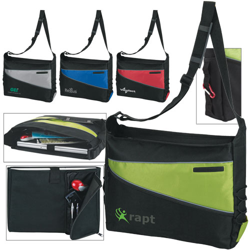 Promotional 2 Tone Computer Messenger Bag