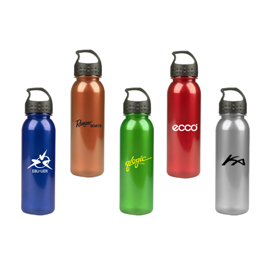 Promotional 24 Oz Metalike Bottle with Crest Lid