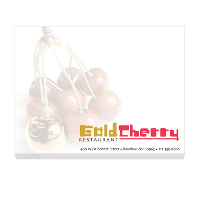 Promotional 25 Sheet Adhesive Notepad 4 x 3
