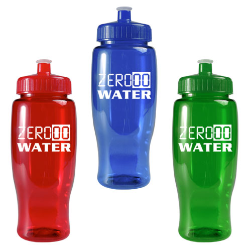 Promotional 27 oz Poly-Pure Bottle -Tethered Lid - BPA free