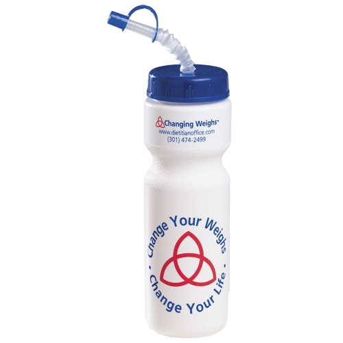 Promotional 28 oz Bike Bottle w/ Straw - BPA Free
