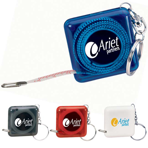 Promotional 3' Square Tape Measure Keyholder
