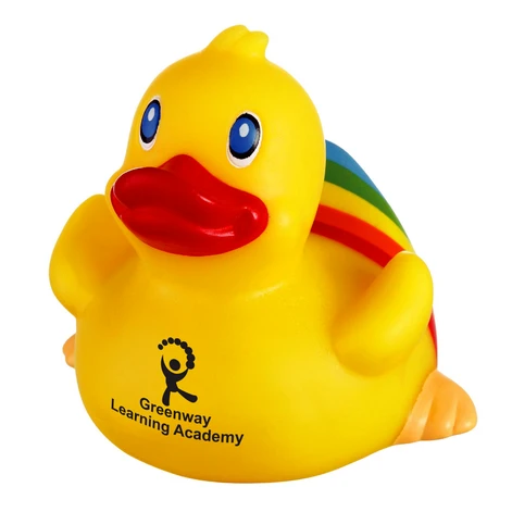 Promotional Rubber Rainbow Classic Duck© Toy