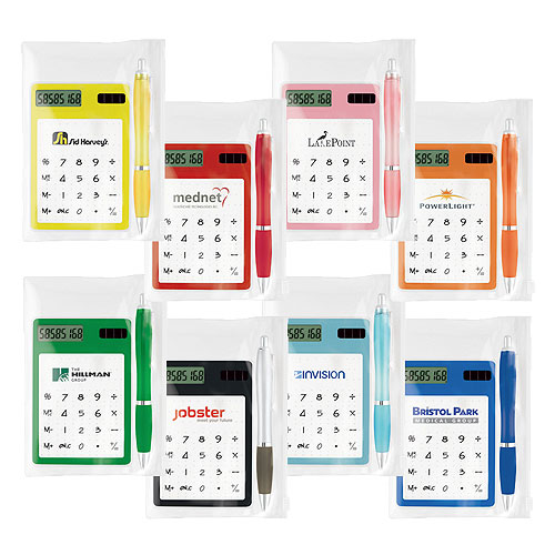 Promotional Calculator/Ballpoint Gift Set