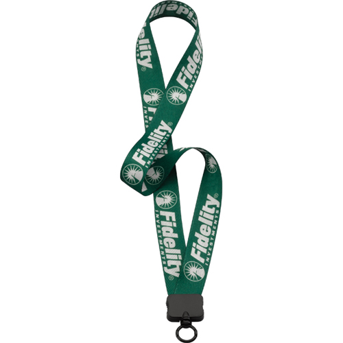 Promotional Waffle Weave Lanyard with O-Ring Attachment