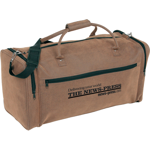 Promotional Embossed Suede-Like Deluxe Tote - Embroidered