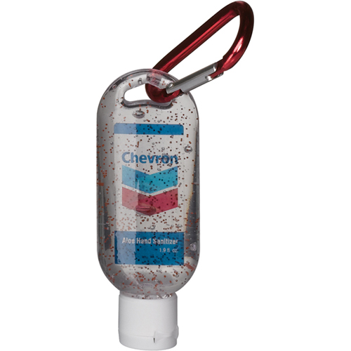 Hand Sanitizer with Moisture Beads and Carabiner Clip Promotional Hand Sanitizer with Moisture