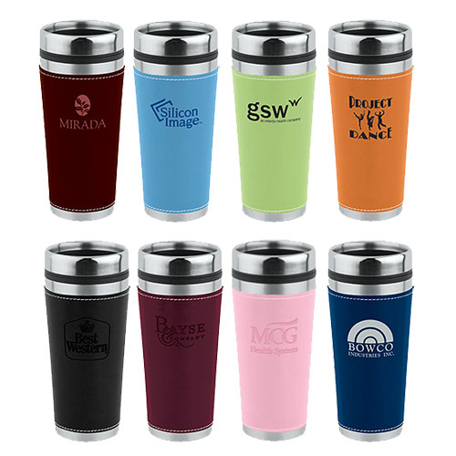 Promotional Leatherette Tumbler 16 oz