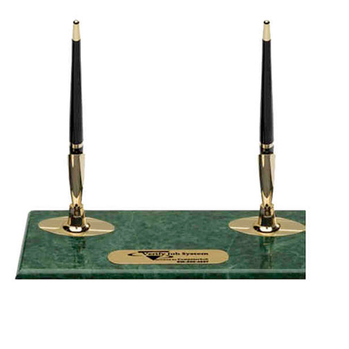 Marble Desk Pen Set Promotional Marble Desk Pen Set imprinted with your logo