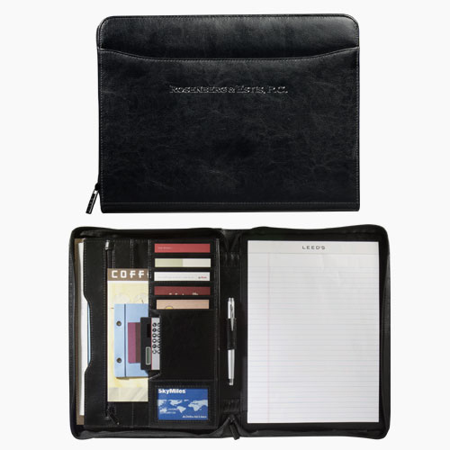 Promotional Metropolitan Zippered Padfolio