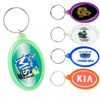  Oval Epoxy Dome Key Chain 