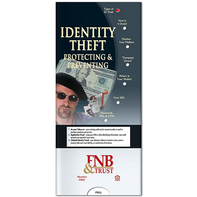 Promotional Pocket Slider Identity Theft
