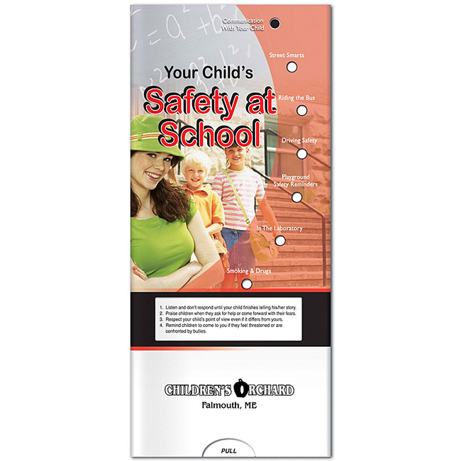 Promotional Pocket Slider Safety at School