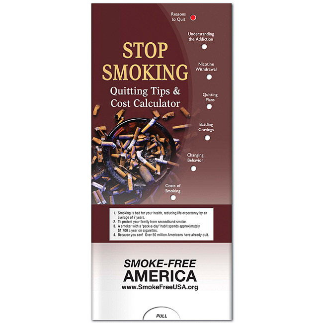 Promotional Pocket Slider Stop Smoking