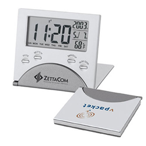 Promotional Slim Aluminum Travel Alarm