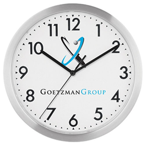 Promotional Slim Metal Wall Clock 12 inch