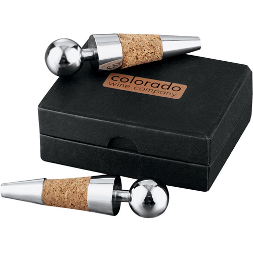 Promotional Vineyard Twin Bottle Stoppers