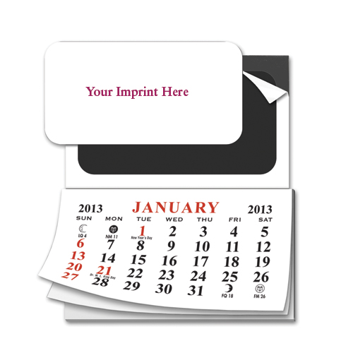 Promotional Add-a-Business Card Magnet Calendar