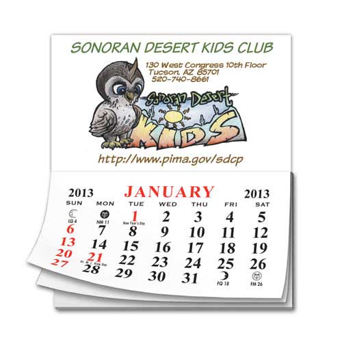 Promotional Add-A-Pad 12 Month Calendar