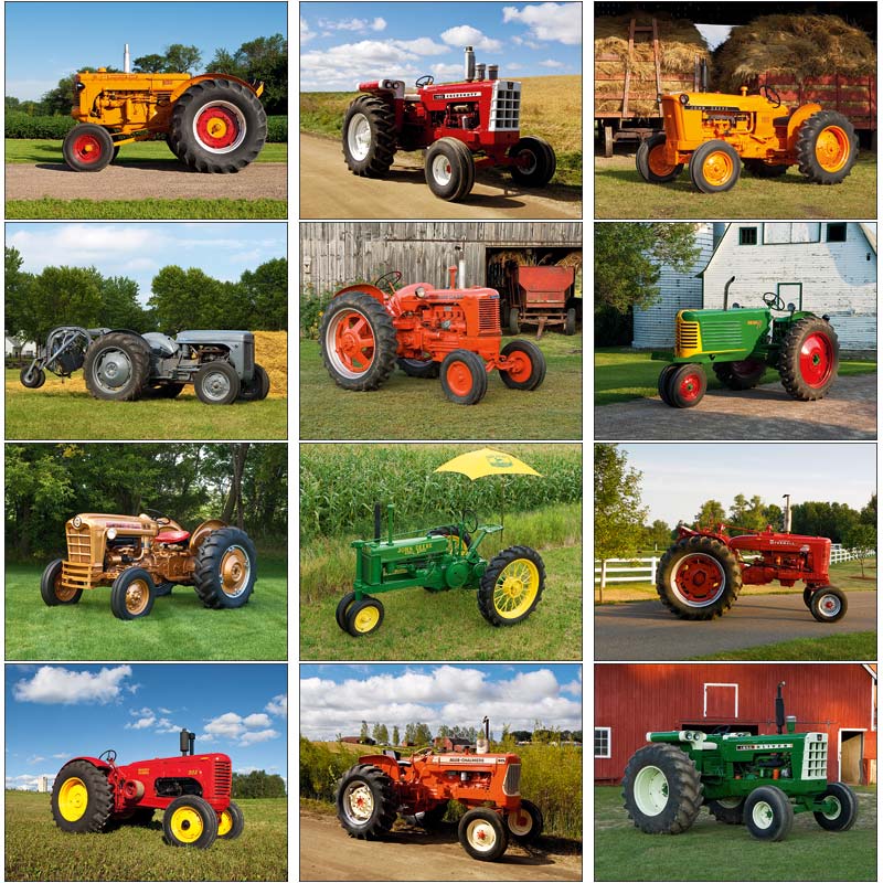 Promotional Antique Tractors Wall Calendar