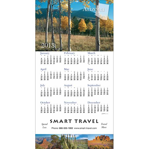 Promotional Arizona State Tri Fold Calendar