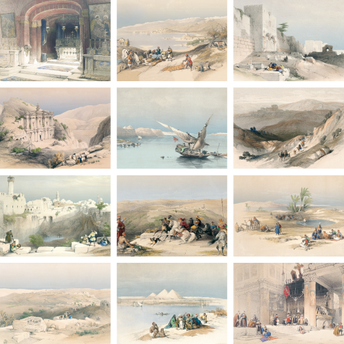 Promotional Art of the Holy Land Calendar