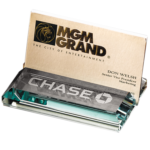 Promotional Atrium Glass Business Card Holder