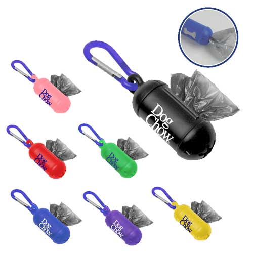 Promotional Bag Dispenser with Carabiner