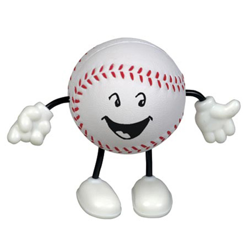 Promotional Baseball Figure Stress Ball