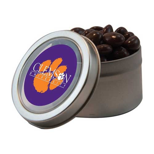 Promotional Chocolate Espresso Bean Window Tin