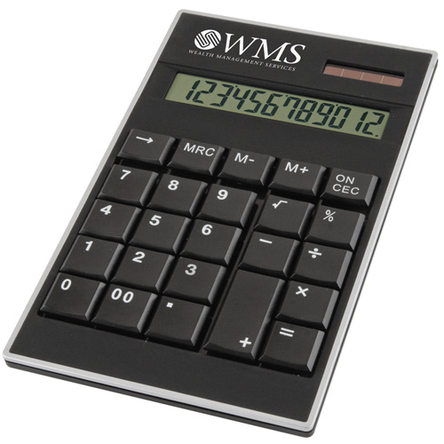 Promotional Class Black Desk Calculator
