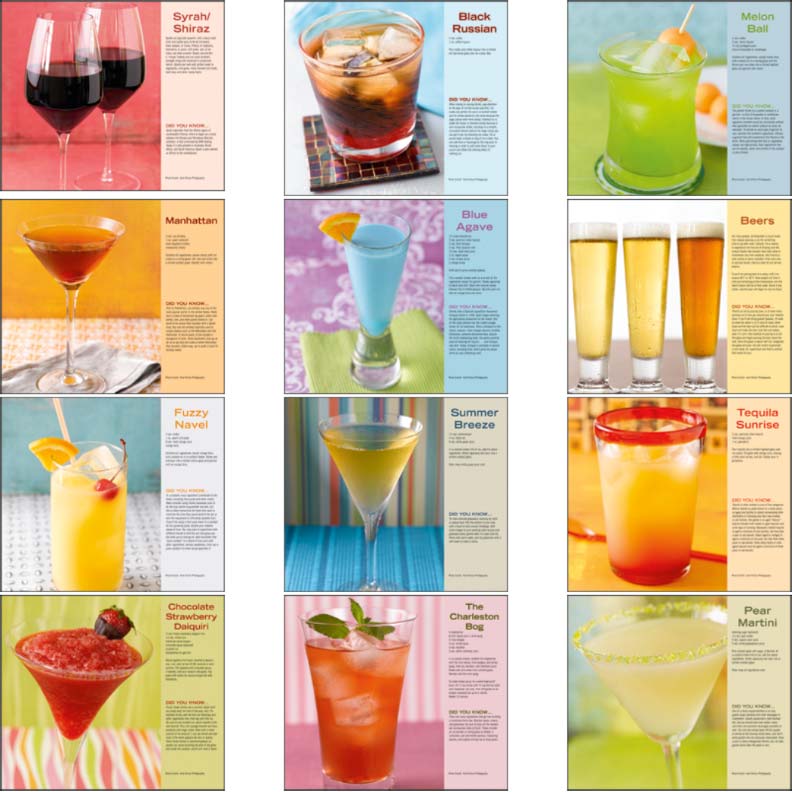 Promotional Cocktails Wall Calendar