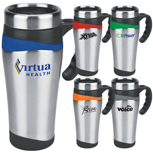 Promotional Color Touch Stainless Mug 16 oz