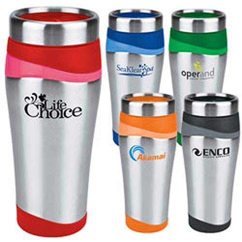 Promotional Color Touch Stainless Tumbler  16 oz