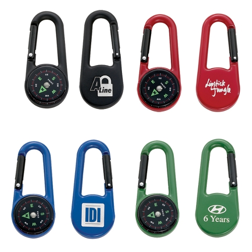 Promotional Colored Carabiner Compass