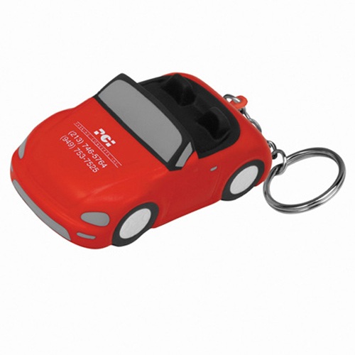 Promotional Convertible Car Stress Ball Key Chain