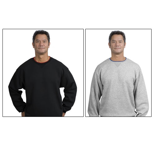 Promotional Crewneck Sweatshirt with Tipped Trim