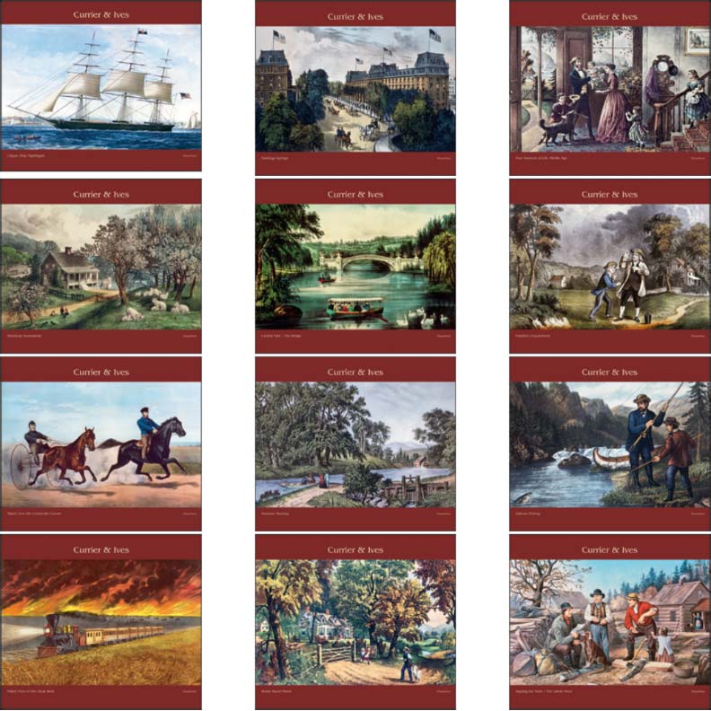 Promotional Currier & Ives Wall Calendar