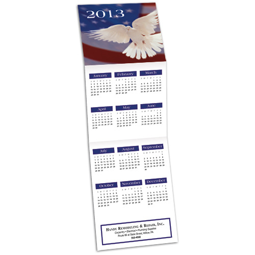 Promotional Dove Tri-Fold Calendar