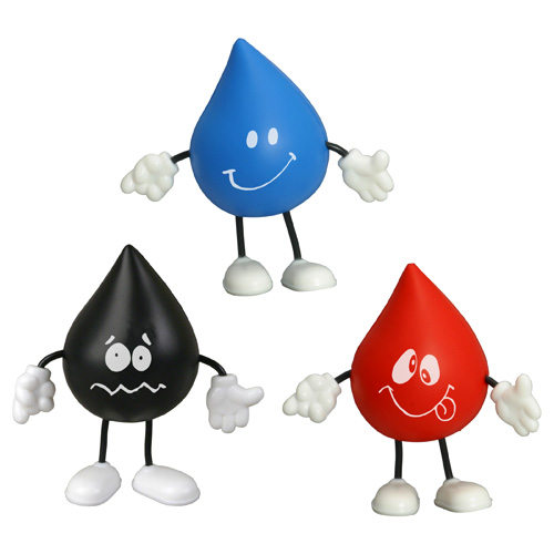 Promotional Droplet Figure Stress Ball